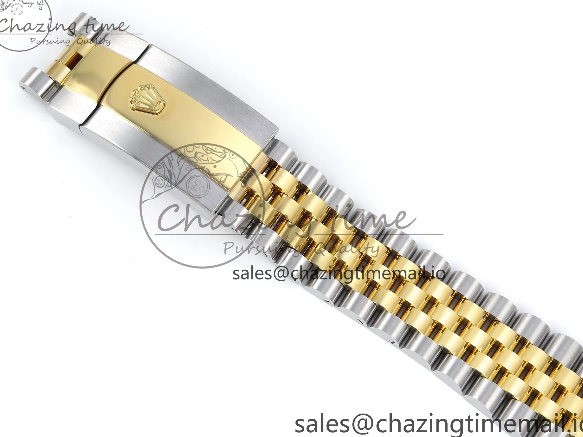 Best Stick YG 126233 EWEF SS on Textured Jubilee A3235 Bracelet 36 Marker YG Edition DateJust Dial 0510